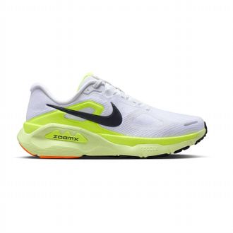Nike Mens Structure Plus Running Shoes In White/black-Pure Platinum-Volt