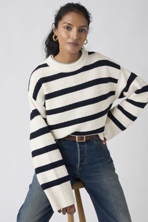 Levi's Jersey de cuello redondo Candide - Mujer - XS - Multicolor / Emma Stripe Egret