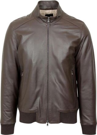Barba Dakota Leren Jas - Heren - Leren en Su&egrave;de Jassen - Bruin - 2XL - Jassen
