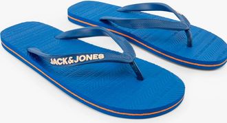 Jack & Jones Mens Jack & Jones BASIC Mens Sliders Nautical Blue - Size: UK 12-13