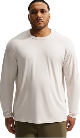 Nike 24.7 ImpossiblySoft Light Long-Sleeve Top - Heren - Sport - Beige - Maat: XL Modal