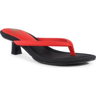 BC Footwear Riptide Kitten Heel Sandal in Red at Nordstrom, Size 9.5