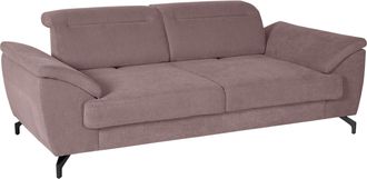 Sit&more 2,5-Sitzer »Percy« 12 cm Fusshöhe, Sitztiefenverstellung, wahlweise Kopfteilverstellung