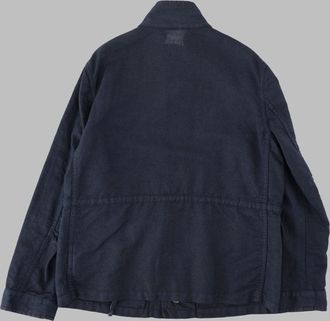 Fay Linen-Cotton Blend Jacket - Blue