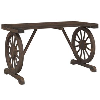 vidaXL Mesa De Jard&iacute;n Madera Maciza Abeto 115x55x65 Cm Vidaxl
