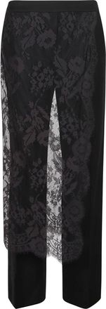 Zimmermann Valiant Lace Wrap Pant - Dames - Broeken - Zwart - Maat: S Katoen