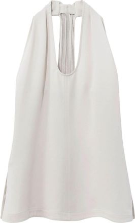Proenza Schouler halterneck top - women - Acetate/Polyester - 2 - Neutrals