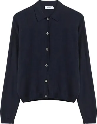 Knit-ted Kiki Cardigan - Dames - Truien - Blauw - Maat: XL Katoen