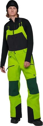 Black Diamond Recon Pro Stretch Bib Pant - Mens in Lime Green/mountain Forest at Nordstrom, Size Small