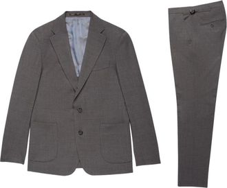 Brooks Brothers Wool-Blend Suit - Heren - Business pakken - Grijs - 2XL - Wol - Kostuums