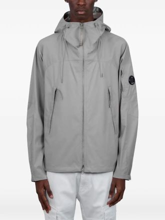 C.P. Company zip-up hooded jacket - men - Polyester - 3XL - Grey