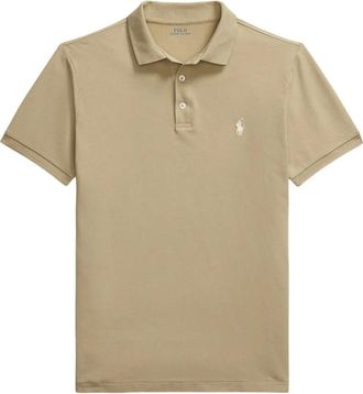 Polo Ralph Lauren slim-cut mesh polo shirt - Neutrals
