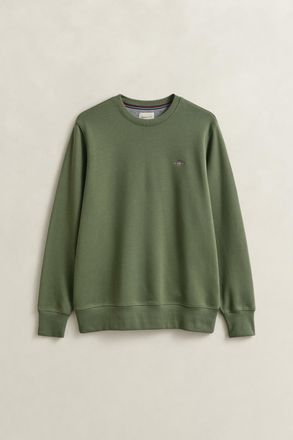 GANT REG SHIELD C-NECK SWEAT, mit Logostickerei auf der Brust