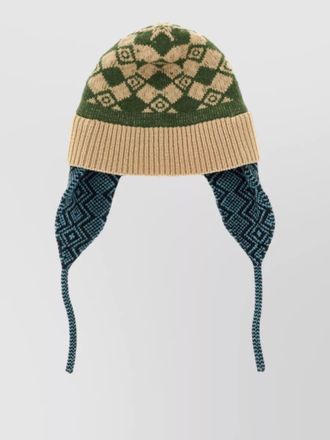 Dries Van Noten wool ribbed jacquard beanie