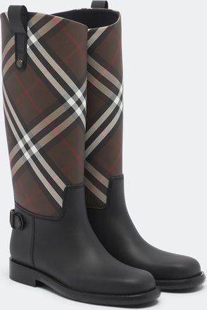 Burberry Botas de agua Cavalier con Burberry Check