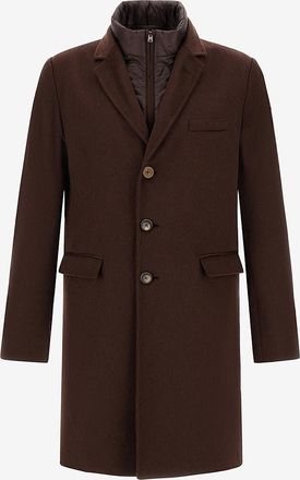 Herno Kaschmirmantel mit Daunen-Latz