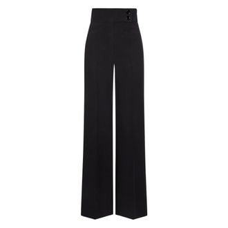 Nicowa Broeken, Dames, Zwart, L, Coreana Twill Broek