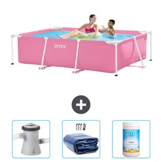 Intex Piscina Con Estructura Rectangular - 220x150x60 Cm - 6-piezas Scb75