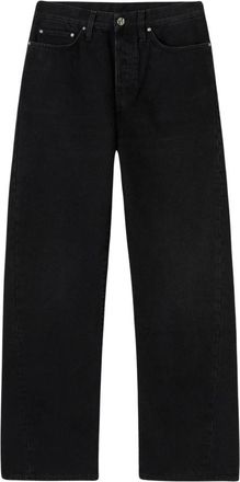 Toteme Twisted Seam Denim Full Length - Dames - Regular Fit Jeans - Zwart - W24 - Denim - Jeans