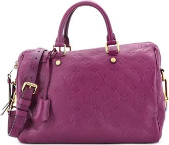 Louis Vuitton Speedy Bandouliere Bag Monogram Empreinte Leather 30 satchel - Viola