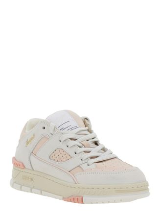 Axel Arigato Womens Pink Low Top Sneakers With Logo Patch Nubuck Trainers
