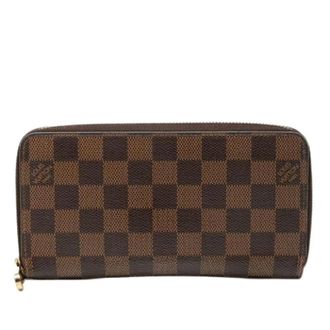 Louis Vuitton Pre-owned Wallets, female, Brown, Size: ONE SIZE Pre-owned Zippy Wallet Damier Long Wallet