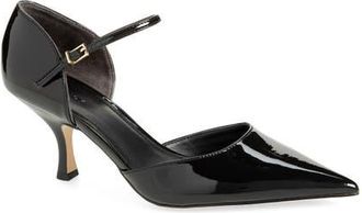 Nordstrom Liv Pointed Toe dOrsay Pump in Black Patent at Nordstrom, Size 8.5