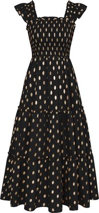 Grace Karin Womens A-Line Summer Glitter Party Dress Lightweight Sleeveless Casual Dress with Flutter Sleeves Black S