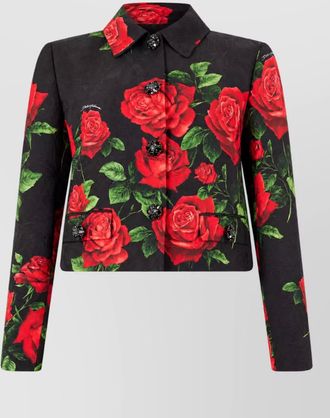 Dolce & Gabbana floral brocade single breasted jacket