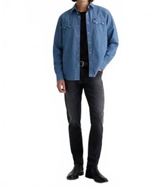 AG - Adriano Goldschmied Tellis Mid-Rise Slim Jeans In Black