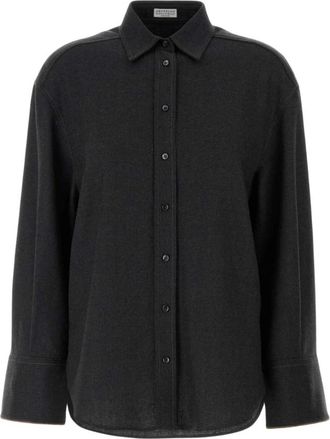 Brunello Cucinelli Mujer, Blusas y Camisas, Gris, Talla: M