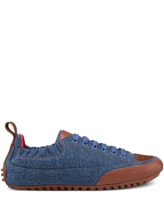 Ferrari denim leather sneakers - Blue
