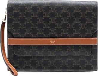 Celine Pre-owned Clutches, female, Brown, Size: ONE SIZE Pre-owned Vintage Clutch