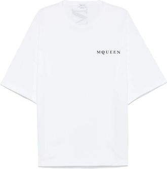 Alexander McQueen T-shirt in cotone - Bianco