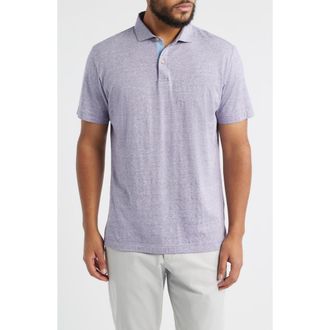 Johnnie-O Starnes Heathered Cotton Blend Polo in Bluestone at Nordstrom, Size Xx-Large