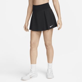 Nike Womens Dri-FIT Advantage Short Tennis Skirt in Black | DX1421-010