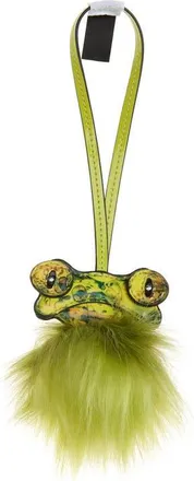 Diesel Frog Faux Leather & Faux Fur Bag Charm in Green at Nordstrom