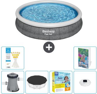 Bestway Piscina Bestway Fast Set Redonda - 366x76 Cm - 7-piezas S178