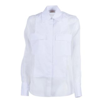 Mazzarelli Dames, Blouses & Shirts, Wit, Maat: XL Katoen