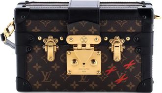 Louis Vuitton Petite Malle Handbag clutch met monogram canvas - Zwart