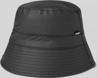 Rains Bucket Hat in Leder-Optik in Black, Größe S/M