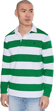 Polo Ralph Lauren The Iconic Rugby Shirt Mens Clothing Billiard/Classic Oxford White : 2XL, Cotton/Jersey