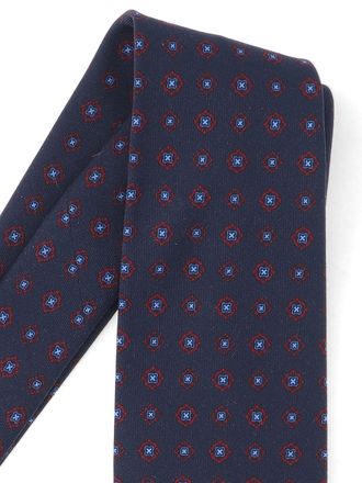 Cesare Attolini Mens Ties Blue Lana