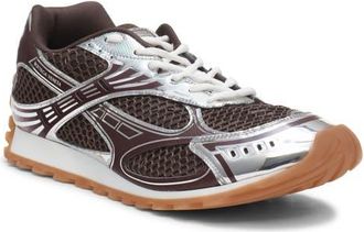 Bottega Veneta Orbit Low Top Sneaker in Fondant-Silver at Nordstrom, Size 14Us