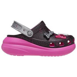 Crocs Womens Barbie Crush Clogs - Shoes Black/Pink Size 10.0
