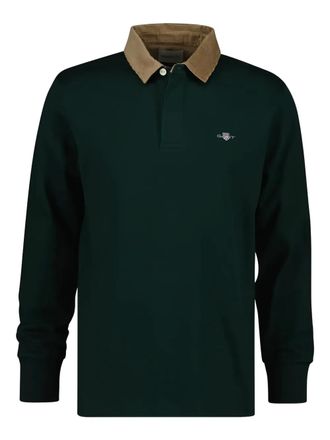GANT cord collar rugger polo shirt - Green