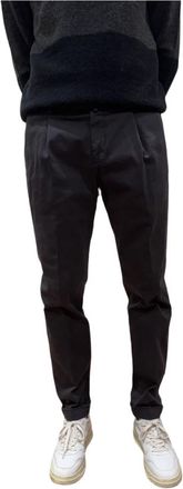 BRIGLIA 1949 Pantalon van winterkatoen - Heren - Chinos - Zwart - M - Katoen - Broeken