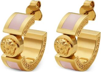 Versace Medusa Greca earrings - unisex - Brass - One Size - Gold