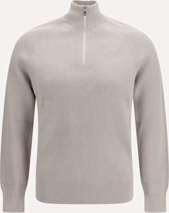 Brunello Cucinelli Cotton Sweater with a high neckline Male 54