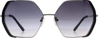 Guess Vierkant Vrouwen Zilver Zwart Grijs Gradi&euml;nt GF0387